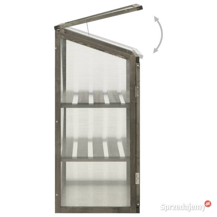 Szklarnia 60x45x100 drewno jodłowe WM314849