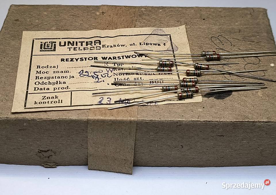 Rezystor 825 Ohm 025W MFR Unitra TELPOD Gdańsk