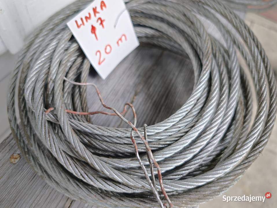 Linka stalowa średnica 7 mm 20 m nowa