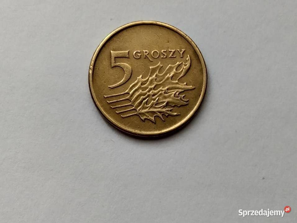 Moneta 5 gr 1990r Warszawa