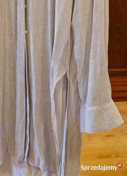 Długa sukienka koszulowa Zara XL nowa letnia Pepitka Lublin