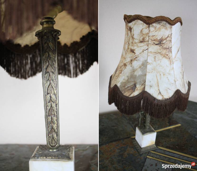 Lampa wolnostojąca abazur z prawdziwej skóry Pszczyna