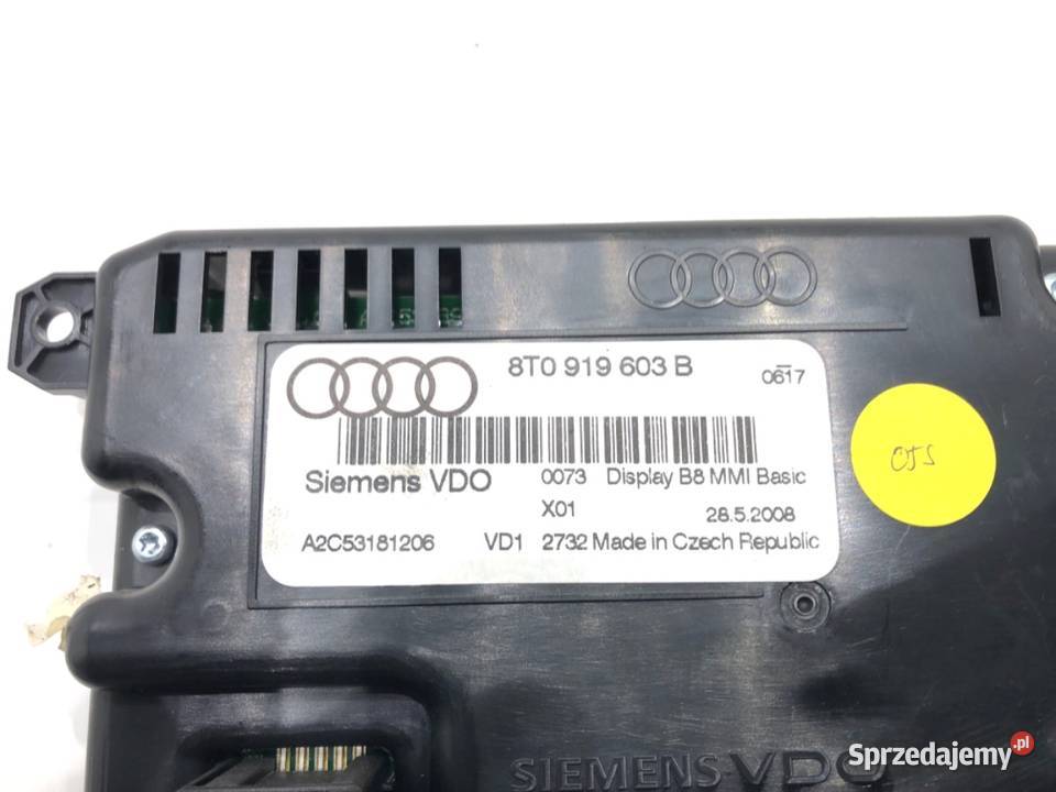 WYŚWIETLACZ AUDI A4 B8 8T0919603B 0715 EKRAN osobowe sprzedam