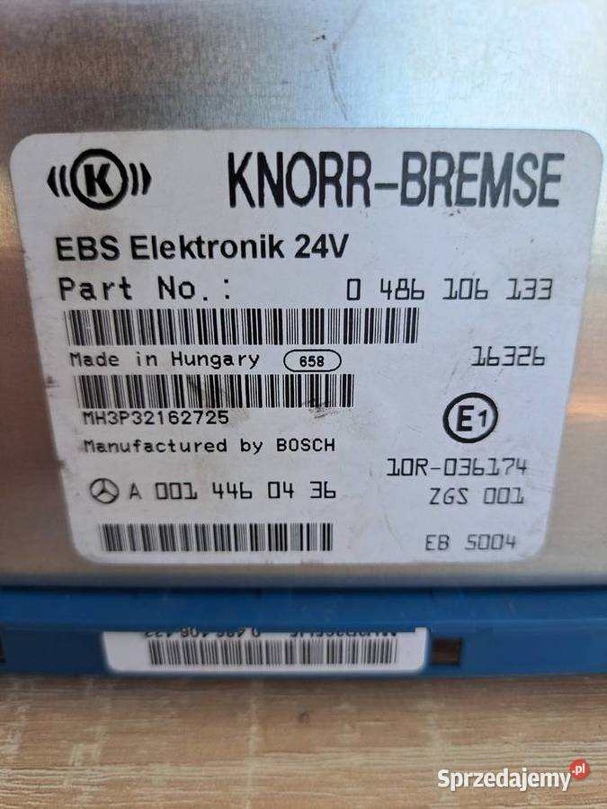 JEDNOSTKA STERUJĄCA EBS MERCEDESA A 0014460436