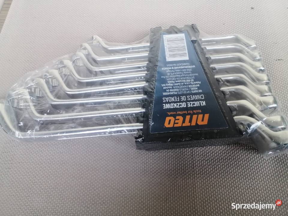 Zestaw kluczy oczkowych giętych kopytkowych 16 Wieliczka