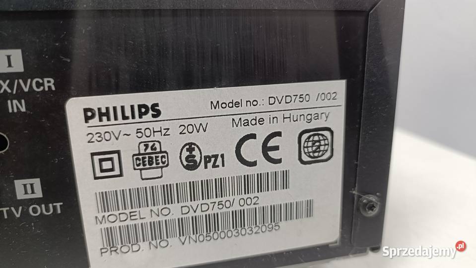 Odtwarzacz płyt PHILIPS DVD750 wielkopolskie Poznań