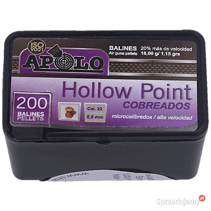 Śrut Apolo Hollow Point Copper 55 mm 200 Maciejowice