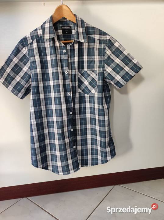 przewiewna bawełniana koszula z krótki rękaw