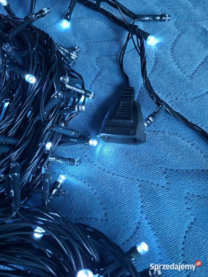 Lampki choinkowe 300 LED kolor biały zimny Dekoracje świąteczne