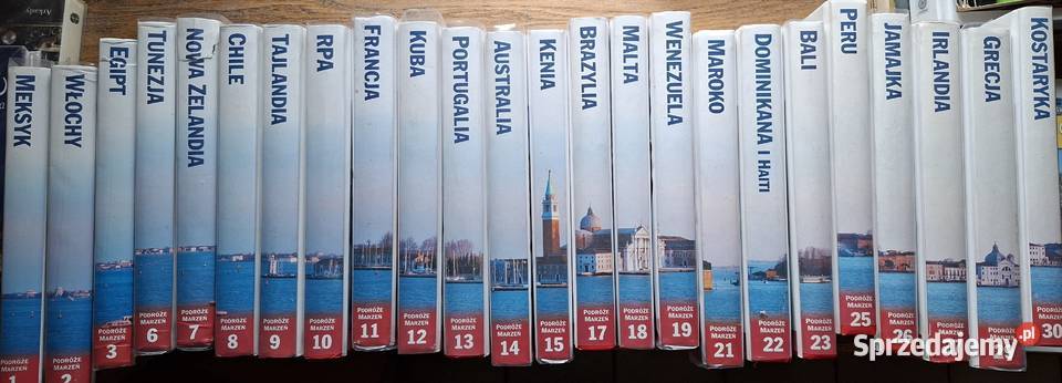 Podróże marzeń 24 tomy Biblioteka Gazety ISBN 8360174008 Mapy i przewodniki Kultura i Rozrywka Kraków