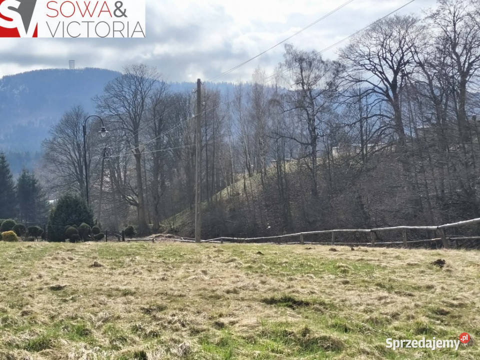 Widokowa działka budowlana wszystkie media utwardzona dolnośląskie Boguszów-Gorce