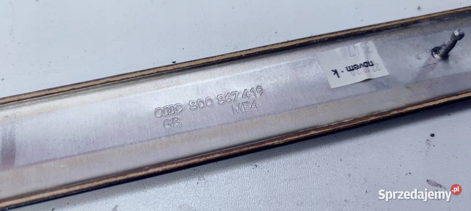 DEKOR DRZWI LEWY TYŁ AUDI A4 B5 8D0867419 ME4 śląskie Przystajń