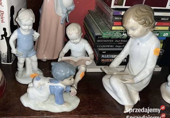 Figurka chłopca czytającego Lladro Zaphir Made Gdańsk
