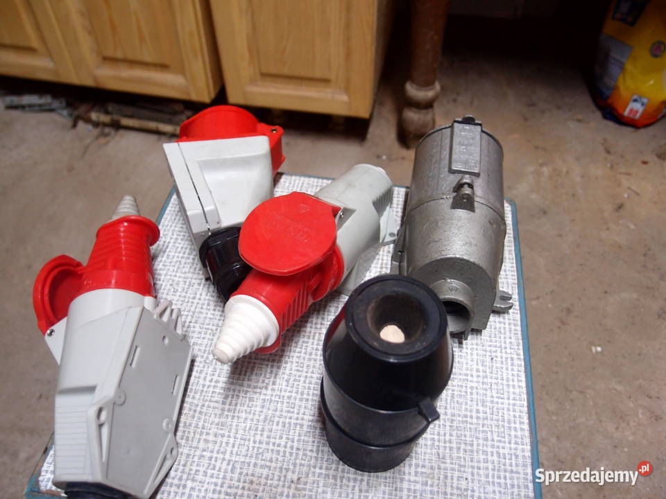 Złącze 3fazowe gniazda i wtyczki zestaw 3fazowe Łódź