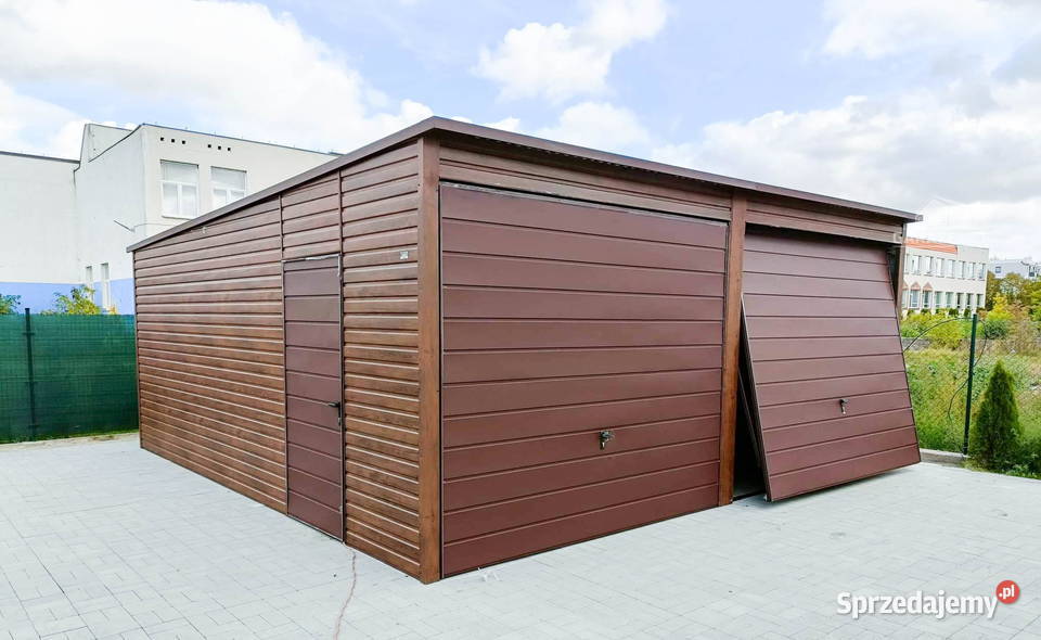 GARAŻ BLASZANY 6m x 58m 2X BRAMA UCHYLNA DRZWI Opole sprzedam