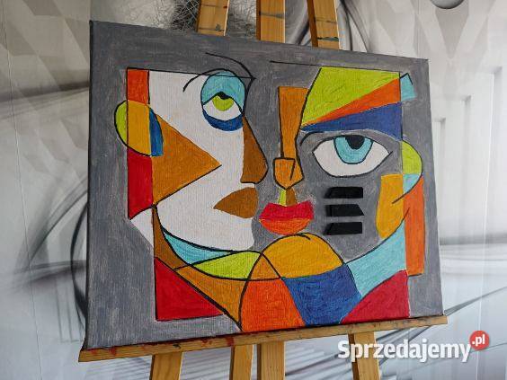 Obraz abstrakcyjny malowany akwarelami Wrocław