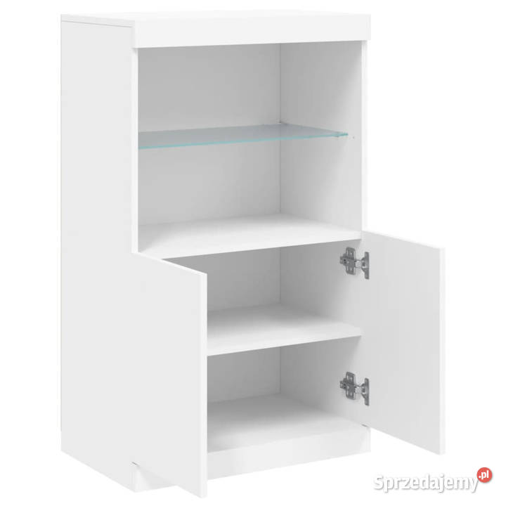 Szafka z oświetleniem LED biała 605x37x100 Warszawa