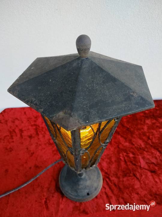 Lampa Latarnia kute żelazo druga połowa XX wieku