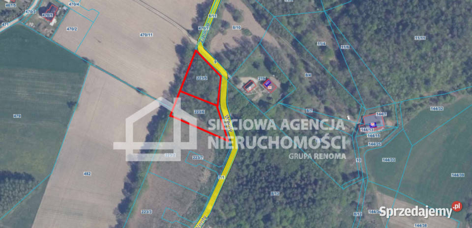 Ogłoszenie grunt 1455m2 Ramleje 37m Sprzedaż