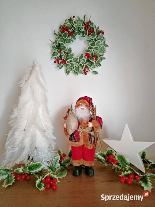 Figurka śwMikołaja 30 dekoracja świąteczna Trzebnica sprzedam