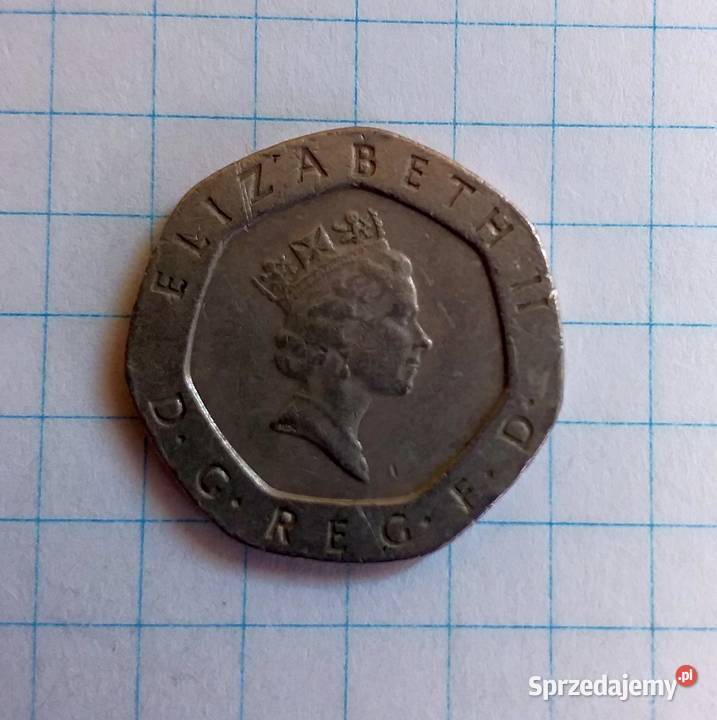 20 PENSÓW TWENTY PENCE 1989 WIELKA BRYTANIA Piszczac