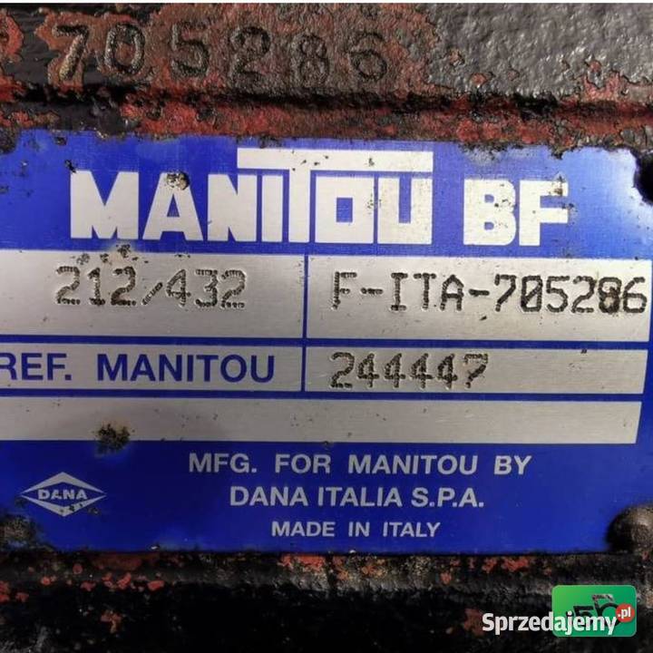Atak kompletny 11x35 Spicer 244447 Manitou MLT wielkopolskie Wilkowo