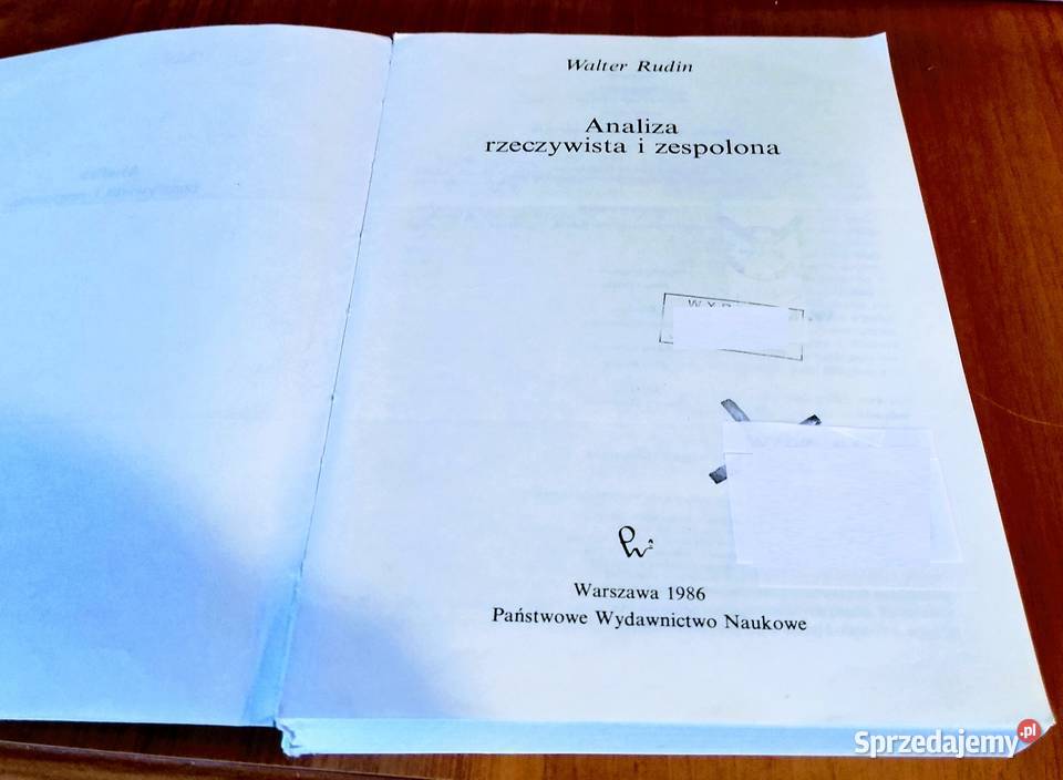 Analiza rzeczywista i zespolona Walter Rudin