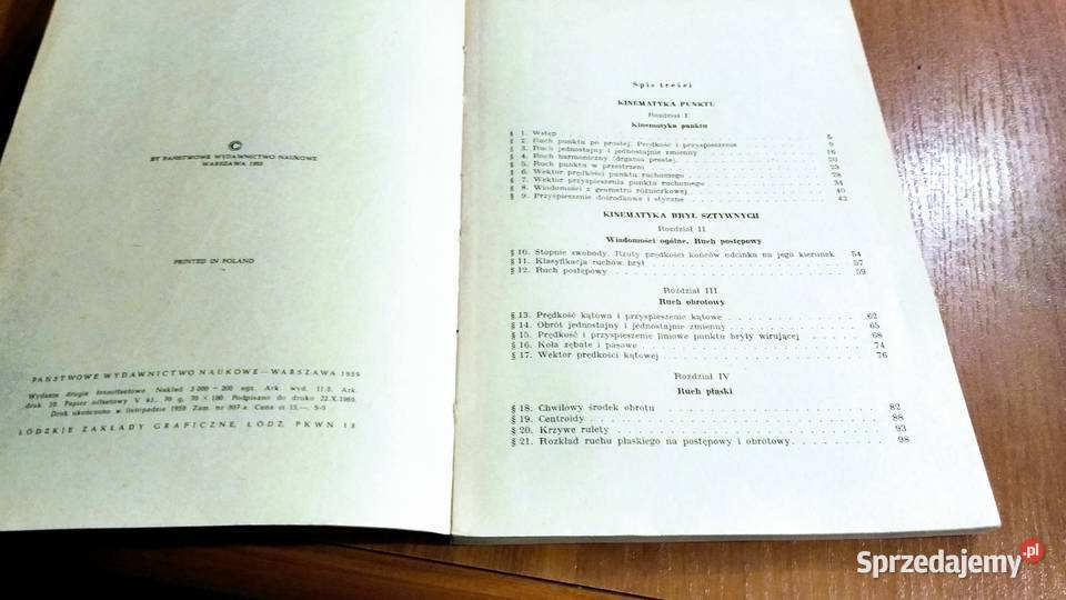 Mechanika teoretyczna Tom 2 Kinematyka Wydanie 2 pomorskie