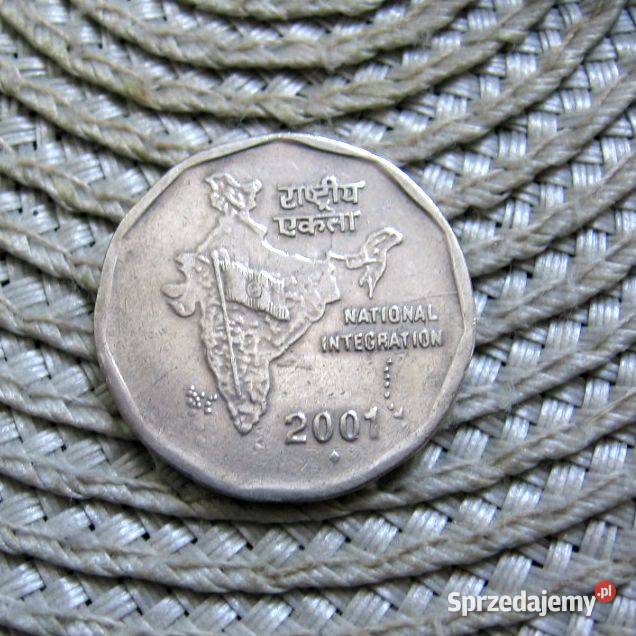 Indie 2 Rupie 2001r Zjednoczenie Narodowe wielkopolskie