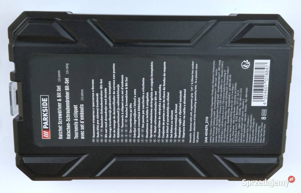 Zestaw bitów grzechotka 115 elementów PARKSIDE lubelskie