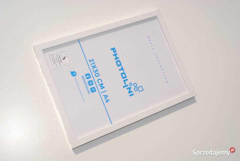 Ramka na zdjęcia 21 x 30 DIN A4 biała Photolini Cieszyn