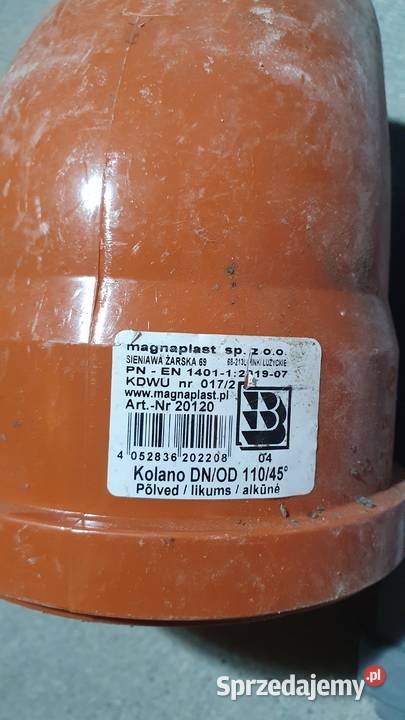 Rura kanalizacyjna DN110 kolanko Kolanka DN50 Zabrze