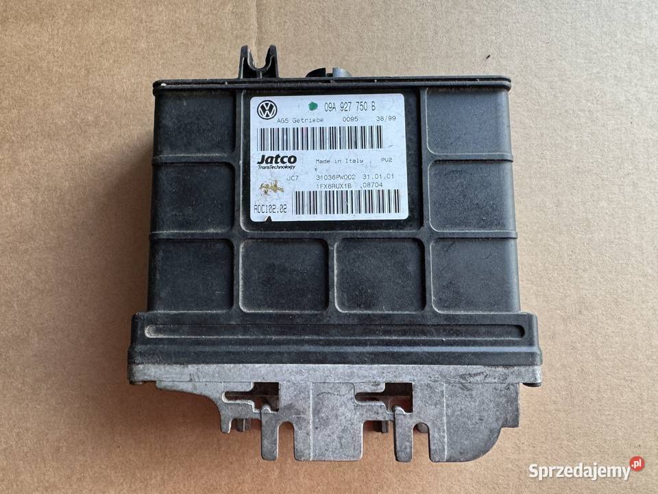 09A927750B STEROWNIK KOMPUTER MODUŁ SKRZYNI Komputery Kłodzko