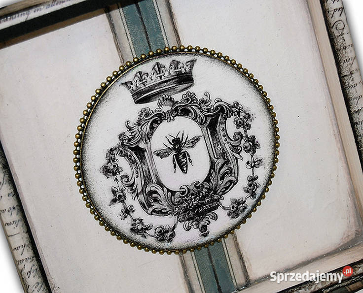 SZKATUŁKA drewniana VICTORIAN QUEEN BEE French sprzedam