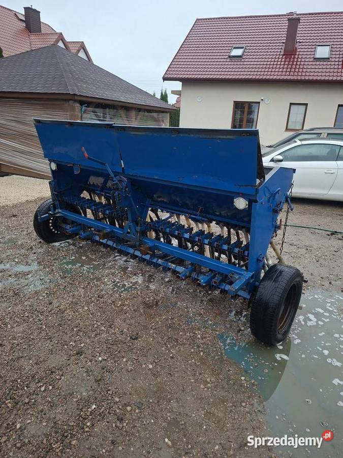 Siewnik 3m Poznaniak z zaprawiarka sprawny tanio Parczew sprzedam