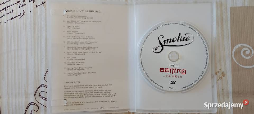 Smokie LIVE in Beijing DVD Klasyka Rocka na Żywo Wąbrzeźno