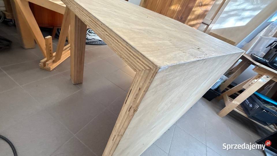 Biurko lada ze sklejki projekt architekta mazowieckie
