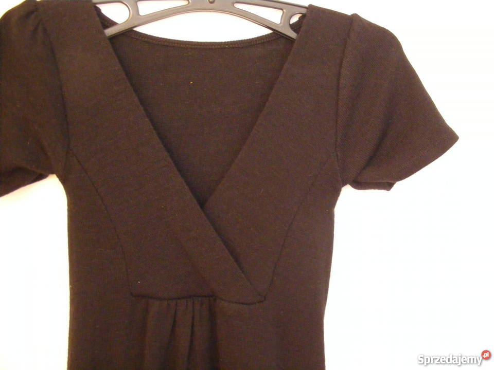 Sukienka włoska czarna bawełniana rozmiar 36 Rozmiar 36(S) dolnośląskie Oborniki Śląskie