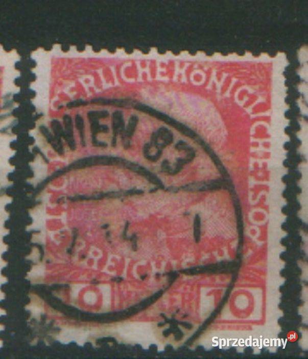 Zn Austria Mi 144 kas 1908 Wiedeń 83 śląskie Gliwice