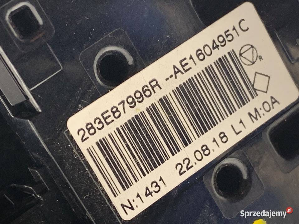 PANEL STEROWANIA NAWIEWU RENAULT CLIO V Panele sterowania, przełączniki