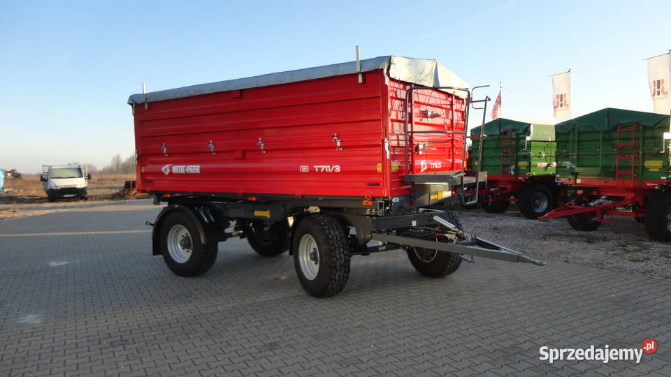 Przyczepa dwuosiowa paletowa Metafach T7113 12T Kozenin