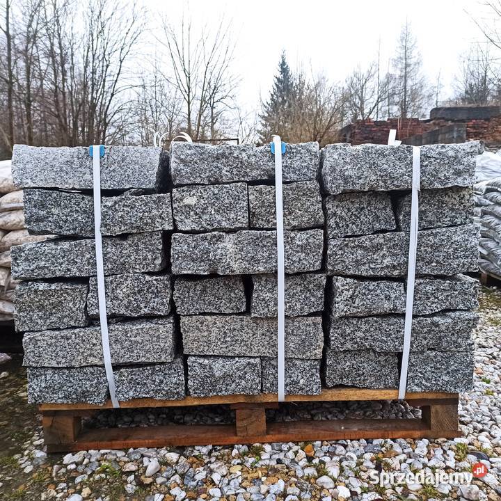 Kamień Murowy Szary 102040 opornik granitowy Oświęcim