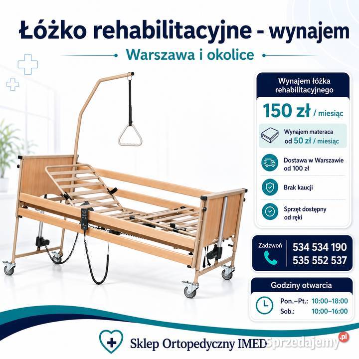 WYNAJEM SPRZĘTU REHABILITACYJNEGO WARSZAWA IMED mazowieckie