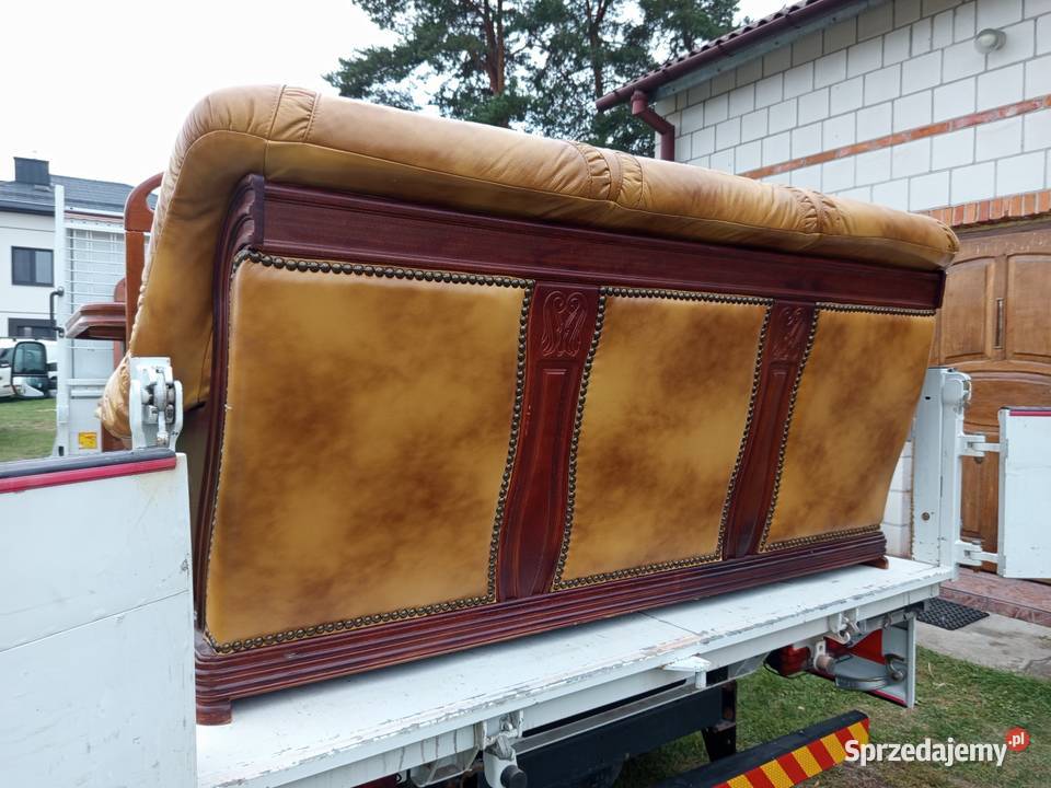 Kanapa skórzana 3osobowa 130x230 Wielgie