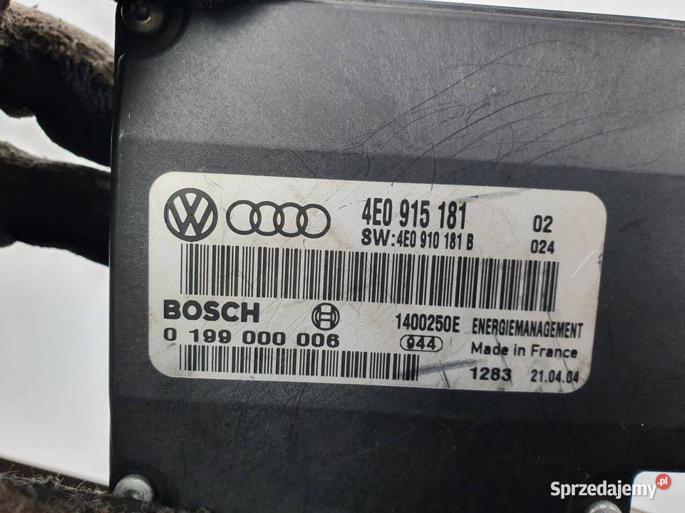 MODUŁ AUDI A8 D3 4E0915181 osobowe kujawsko-pomorskie Lipno
