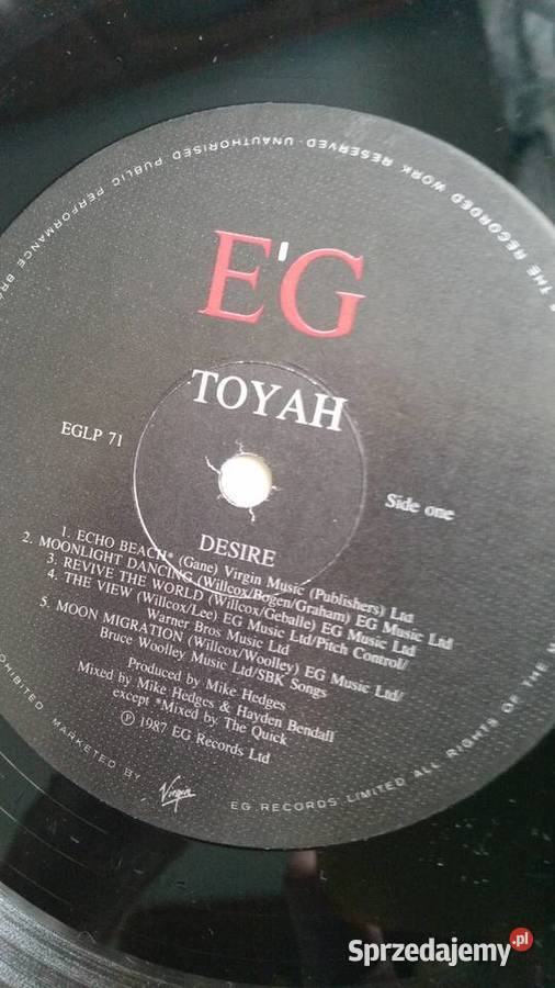 TOYAH Desire 1987 EG Records Ltd LP