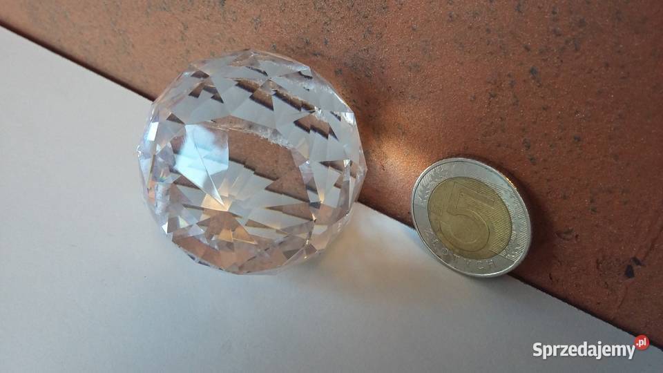 Kryształek koralik do lampy PRZEZROCZYSTY DUŻY Warszawa