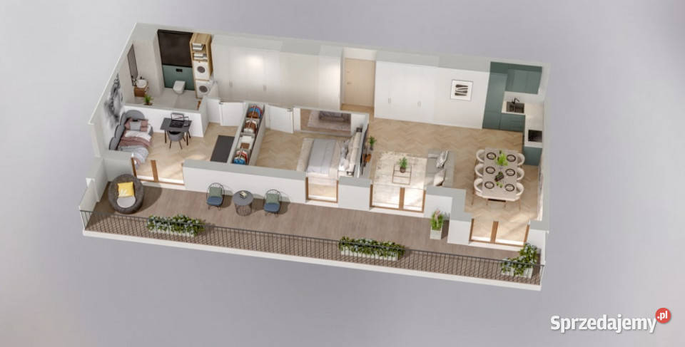 APARTAMENT 6821 m2 3 POK TARAS 2874m2 podkarpackie