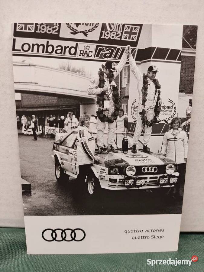 Pocztówka widokówka Audi quattro victories opolskie