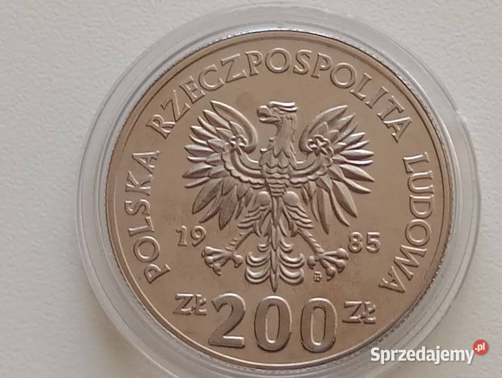 Moneta 200 1985r XIII Mistrzostwa świata w piłce